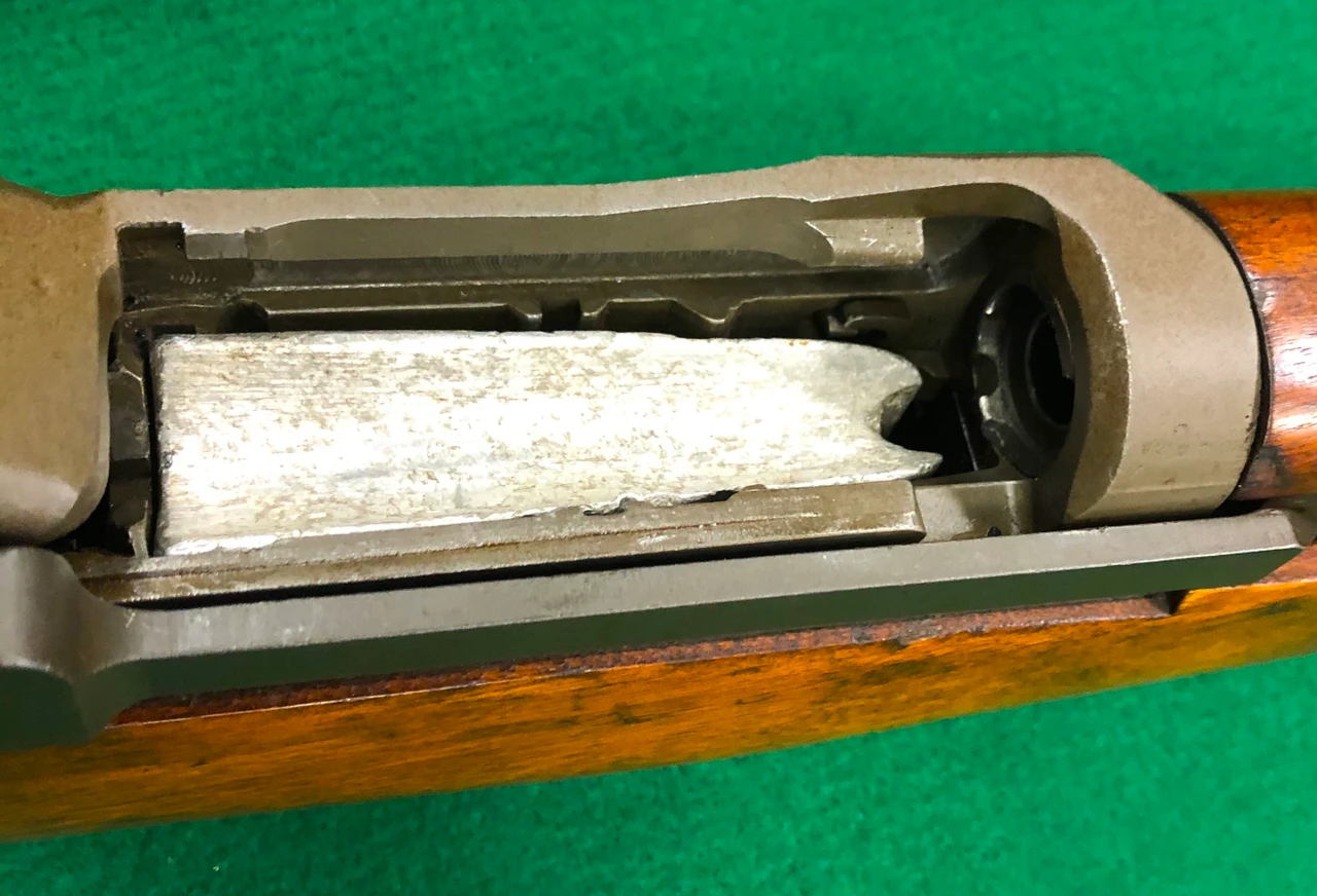 M1 Garand Training Clip & Single Shot Device - FAIR (2nd Pattern - Original Greek Military)