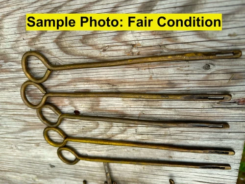 Webley Pistol Cleaning Rod - Brass Small Ring size - no markings - Fair Condition