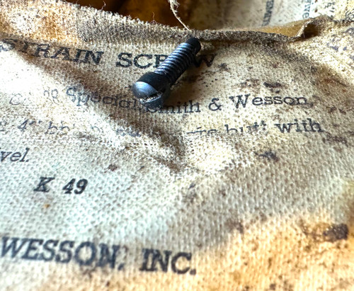 Original (Qty. 14), Screw, Strain, Revolver, Smith and Wesson, M&P, .38 Special, 4" Barrel, Blued Square Butt