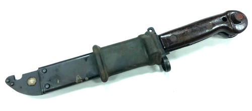 Romanian AK-47 Bayonet and Scabbard With Rubber Insulator - Good to Very Good Condition