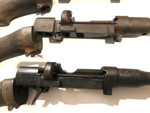 Lot 10: 5 x ENFIELD No1 MKIII DP Barreled Receivers with Cut Barrels (FFL Required)