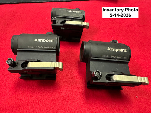 Agency Trade-In Aimpoint Micro H-1 Red Dot Reflex Sight With Mount- AR15 Ready