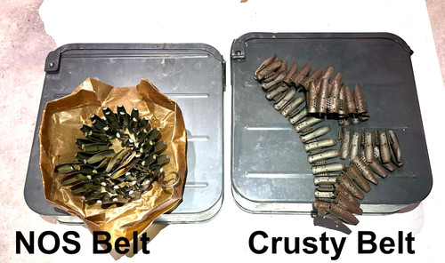 Lot: 2  Czech UK VZ 59 Belts and 2  Ammo Cans 7.62x54R Lot: 2  Czech UK VZ 59 Belts and 2  Ammo Cans 7.62x54R