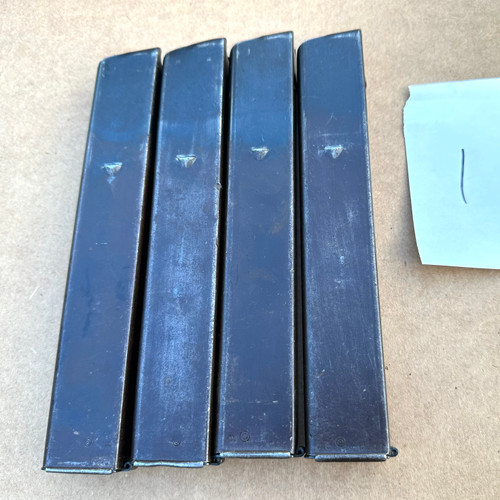 Lot 1: 4 x MP34 Magazines - 9mmx19, 9mm standard Lot 1: 4 x MP34 Magazines - 9mmx19, 9mm standard