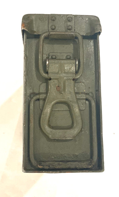 Lot: *RARE* WW2 Marked Ammunition Can - Patronenkasten 41 Flat Top / Late War  - Very Good (ORIGINAL PAINT)
