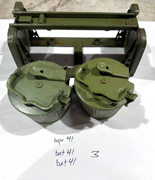 Lot 260122-03:  Original MG34/MG42 Basket Drum Set - 1941 dates