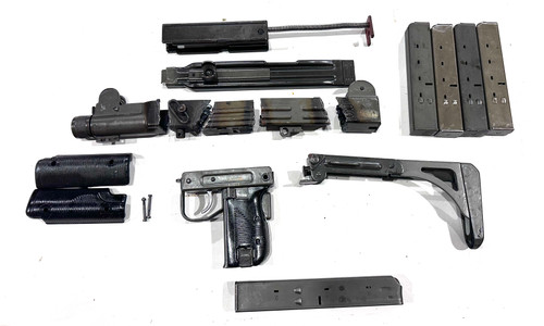 Uzi Folding Stock Parts Kit with 5 mags, GERMAN SAFETY MOD (1 x 32 rd &  x 25 rd) - Ships Free in Lower 48