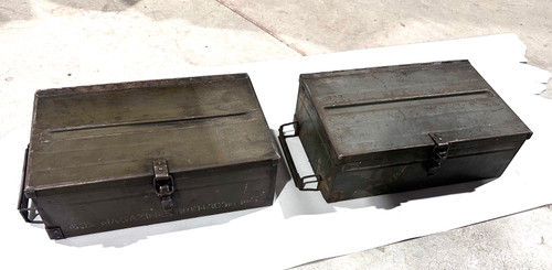 Lot 260302-01: 2 x Bren Magazine Boxes with Metal Handles
