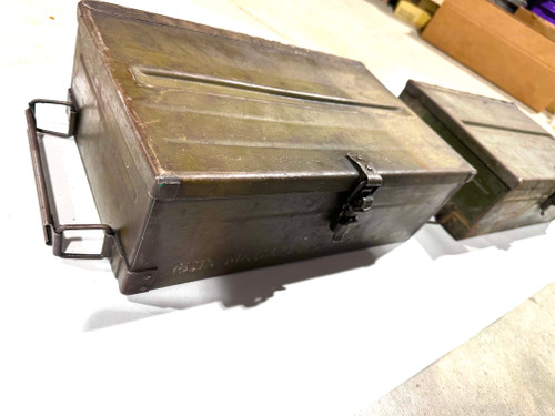 Lot 260302-01: 2 x Bren Magazine Boxes with Metal Handles