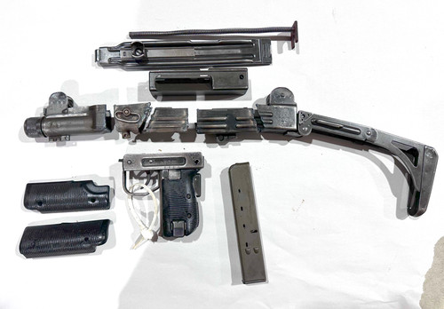 Uzi Folding Stock Parts Kit with 1 x 25 rd Mag - Missing Safety Button - Worn Finish - Ships Free in Lower 48