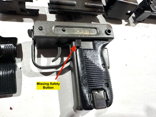 Uzi Folding Stock Parts Kit - No Mags - Missing Safety Button - Good Finish - Ships Free in Lower 48