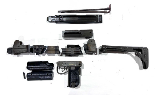 Uzi Folding Stock Parts Kit - No Mags - Missing Safety Button - Good Finish - German Safety Ptrn - Ships Free in Lower 48