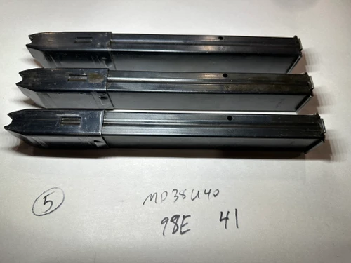 Lot of 3 x MP40 'slab side' Magazines with Steyr markings dated 1941
