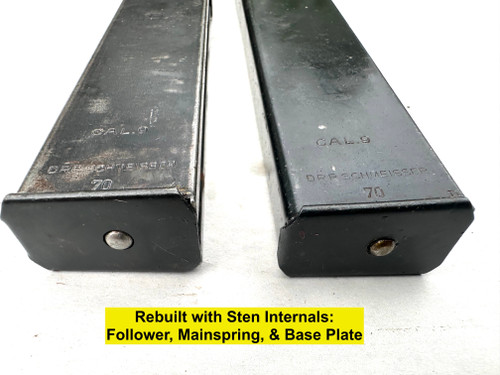 Lot 260512-05:   2 x MP28 Mags - Original Bodies Rebuilt with Sten Internals