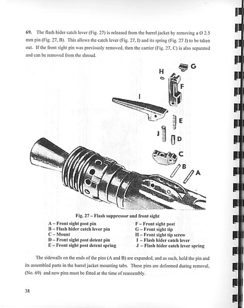 Yugoslavia M53/MG42 Armorer's Manual - Yugoslavia Military Issue