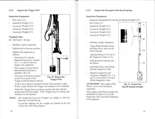 MG 3 / 3A1 Repair Manual - Modern Military Issue