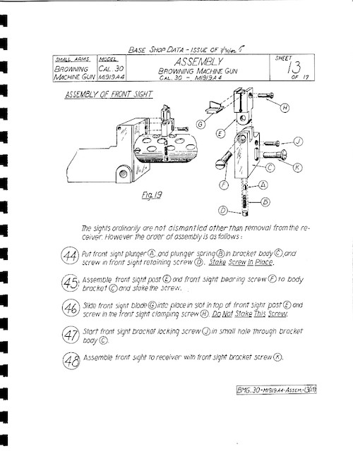 U.S. Browning 1919A4 Overhaul - Military Issue
