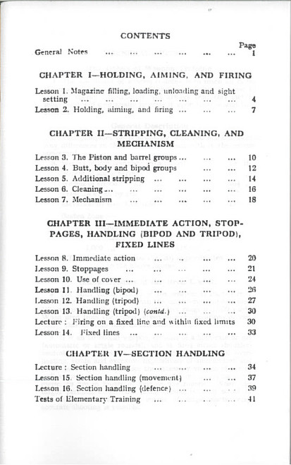 LMG (Bren) Training Manual - WW2 Military Issue