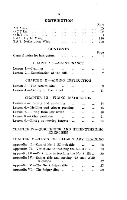 Enfield (Rifle) Training Manual - WW2 Military Issue