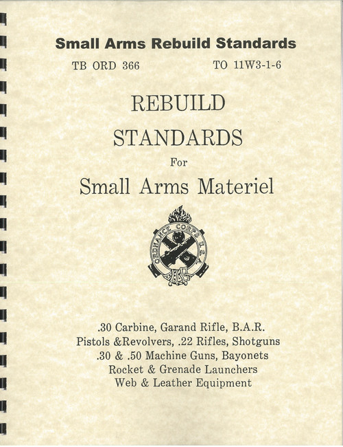 U.S. TB ORD 366 - Rebuild Standards for Small Arms - Military Issue