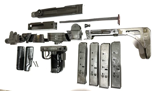 Uzi Folding Stock Parts Kit with 4 x 25 rd Mags - Ships Free in Lower 48