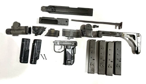 Uzi Folding Stock Parts Kit with 4 x 25 rd Mags - GERMAN SAFETY MOD - Ships Free in Lower 48