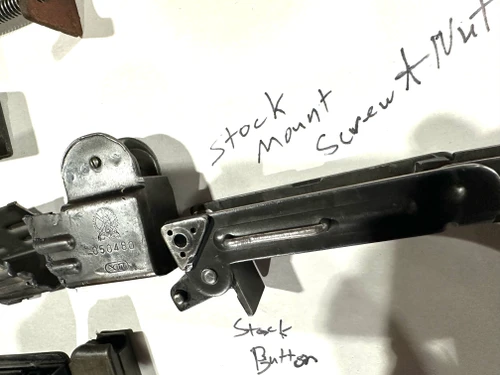 Lot 260821-01: Uzi Kit with Hebrew Markings -  Missing some parts - Ships Free in Lower 48