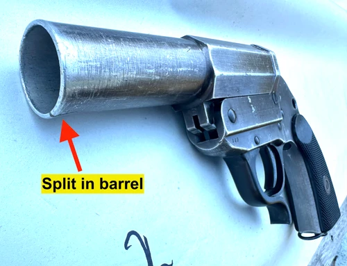 Lot 261017-02:  AC43 "Walther" LP34 Dated 1943 - Crack at Front of Barrel
