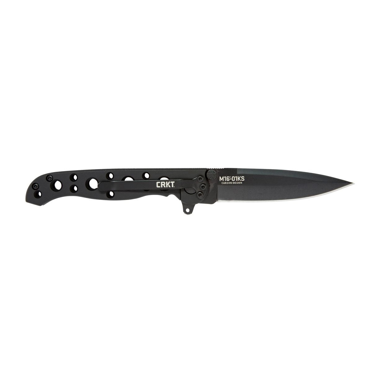 CRKT M16-01KS Spear Point Black with Springfield Armory Logo