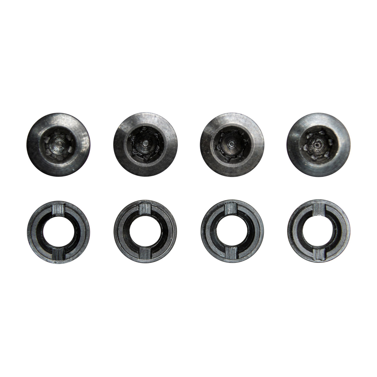 1911 Thinline Grip Screw Kit, w/ Escutcheons, Blue, Torx