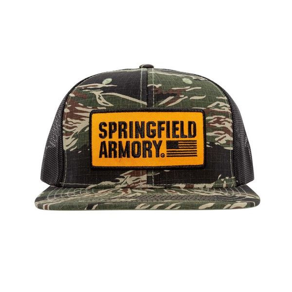 Rogue American Flag Tiger Stripe Camo Hat Jungle Tiger Mesh Back