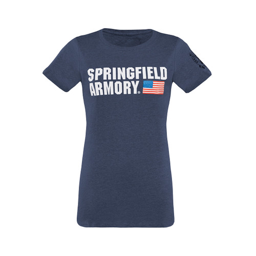 Ladies Springfield Armory Flag Tee - Midnight Navy