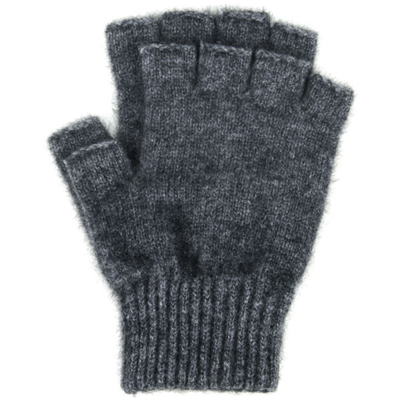 possum fur fingerless gloves