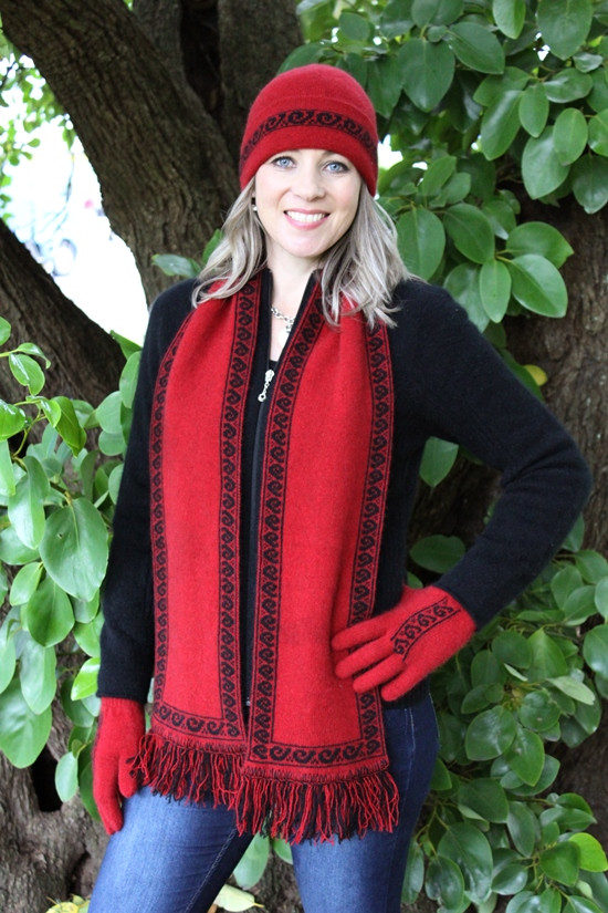 Lothlorian Possum Merino Knitwear - 9941 Lothlorian Koru Scarf