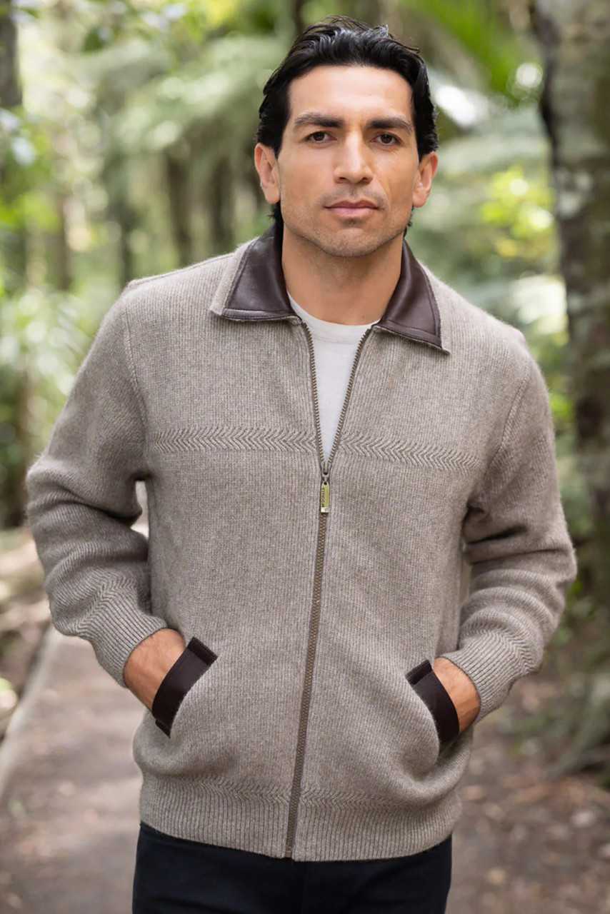 Possum Merino Clothing - McDonald Lambskin Collar Jacket 649