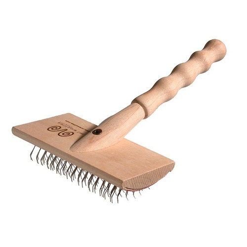 Sheepskin Carding Brush, Wire Card Brush Sjeepskin Rugs