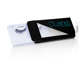 Our signature lash still capturing the look of eyelash extensions. These D’Wispy strip lashes adds a little bit of sexy and a lot of style to your everyday look.

The D’Wispy enhances the eyes by creating a fuller, longer lash.

Box includes: hypoallergenic eyelash adhesive and one set of [reusable] D’Wispy eyelashes.