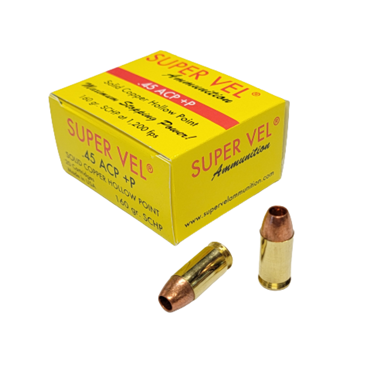 .45 ACP +P 160 gr. SCHP