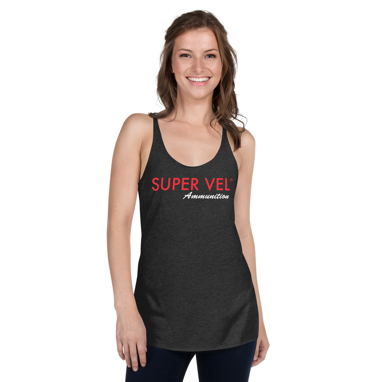 Women's Racerback Tank Super Vel Logo