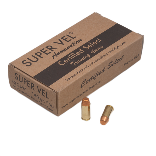 40 Cal 180gr FMJ Bullets