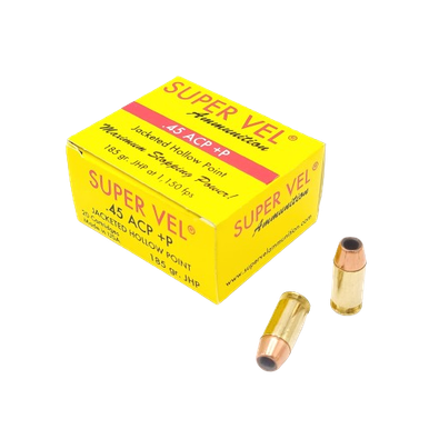 45 ACP +P 185 gr. JHP