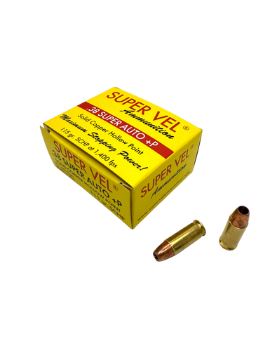 38 Super Auto +P 115 gr. SCHP