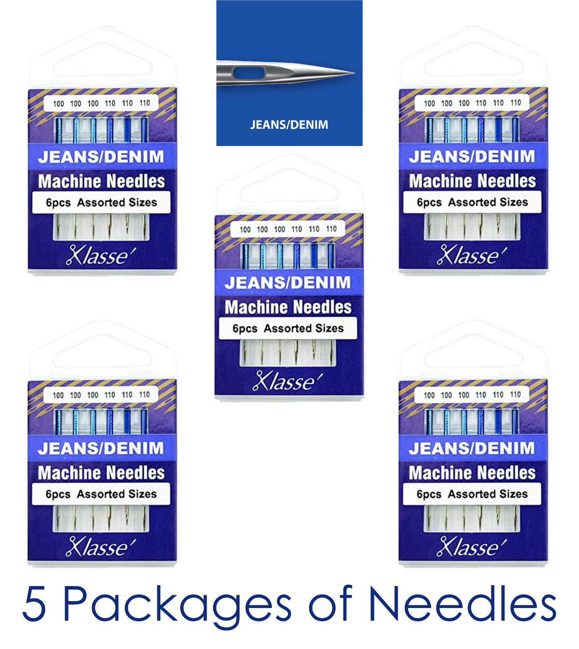 What is a Jeans needle? Klasse' Sewing Machine Needles - Jeans/Denim Needles  Explained 