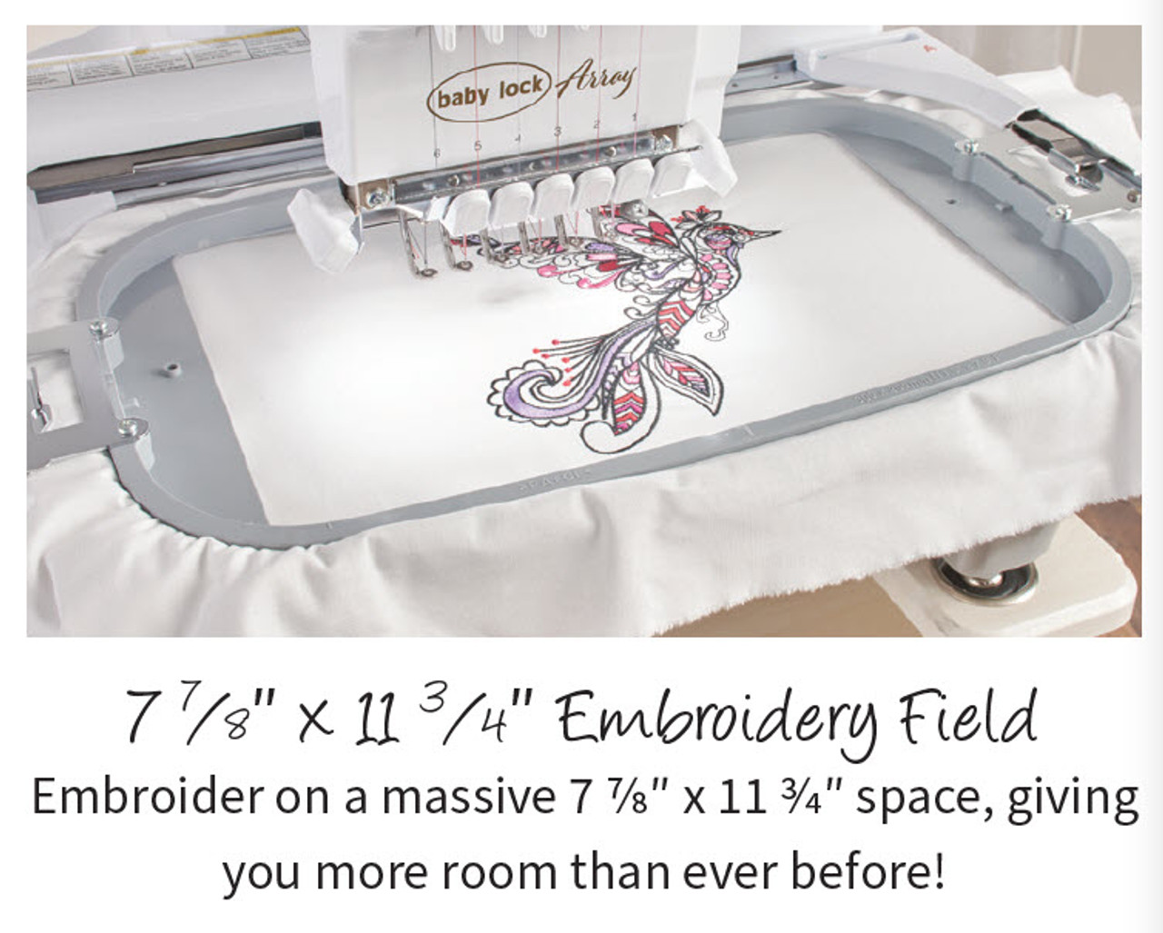 Baby Lock Array 6-needle embroidery machine – Aurora Sewing Center