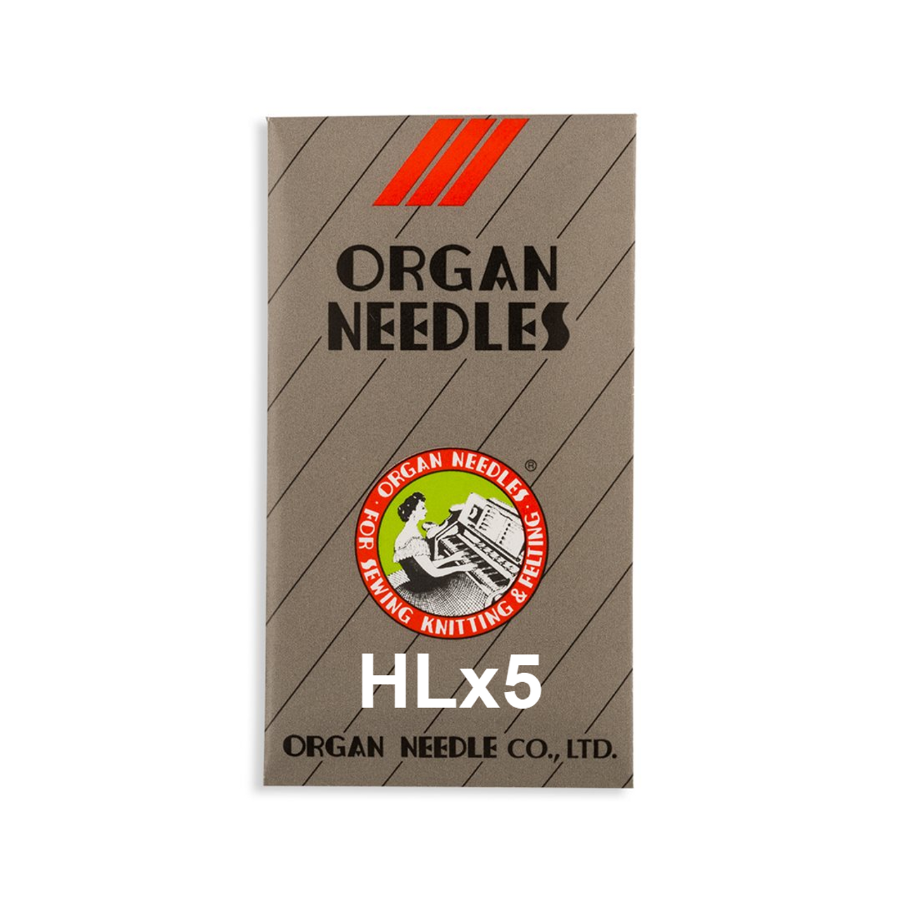 Organ HL X 5 Needles for Juki TL Series, Janome 1600P/1600P-QC Sz 100/16
