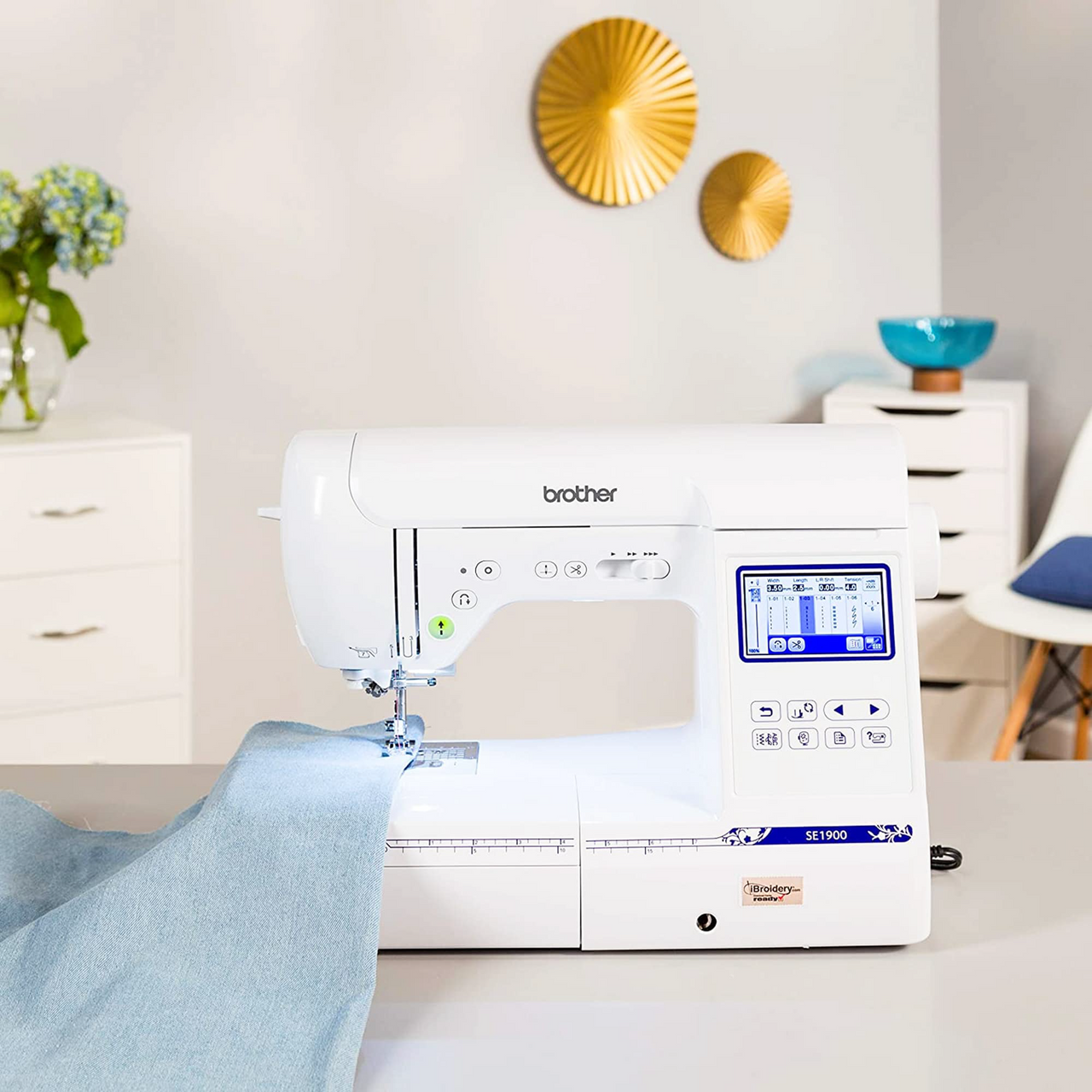 Brother SE1900 Sewing and Embroidery Machine with Threads and