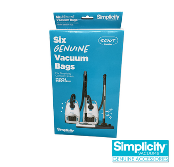 Simplicity HEPA Bags for Scout and Scout Plus Canister Vacuum Cleaners | 6-Pack | SSH-6 Simplicity HEPA Bags for Scout and Scout Plus Canister Vacuum Cleaners | 6-Pack | SSH-6