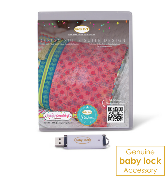 Baby Lock Design Suite | Fills and Motifs Fabric Confetti Collection | BLA-IQFM-FC