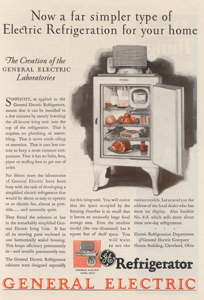 First hermetically sealed domestic refrigerator