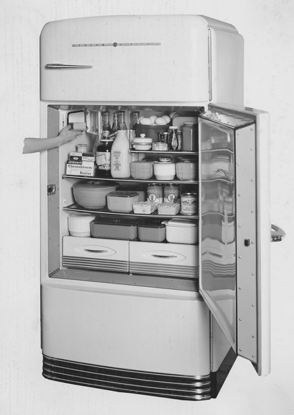 First two-door refrigerator-freezer combination